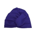 thumbnail image 1 of Unique Bargains 1 Pc Breathable Double Layer Swimming Cap Navy Blue, 1 of 6