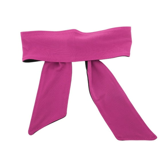 Unique Bargains 1 Pc Breathable Headband Solid Headband for Sport Rose Red Black