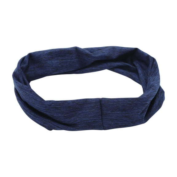 Unique Bargains 1 Pc Breathable Headband for Yoga Deep Blue