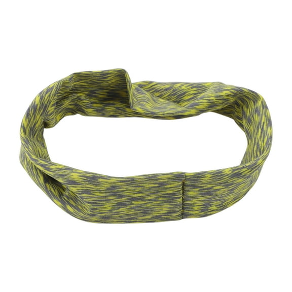 Unique Bargains 1 Pc Breathable Headband for Yoga Yellow Black