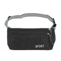 Unique Bargains 1 Pc Breathable Running Belt Diamond Fanny Pack for Sports to Carry Phone Keys Black