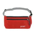 thumbnail image 1 of Unique Bargains 1 Pc Breathable Running Belt Diamond Fanny Pack for Sports to Carry Phone Keys Red, 1 of 6