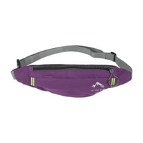 Unique Bargains 1 Pc Breathable Running Belt Night Running Fanny Pack for Sports to Carry Phone Keys Purple