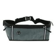 thumbnail image 1 of Unique Bargains 1 Pc Breathable Running Belt Thin Fanny Pack for Sports to Carry Phone Keys Gray, 1 of 6