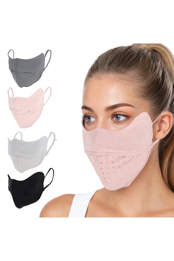 1 Pc Breathable Sunscreen Mask Pink Nylon