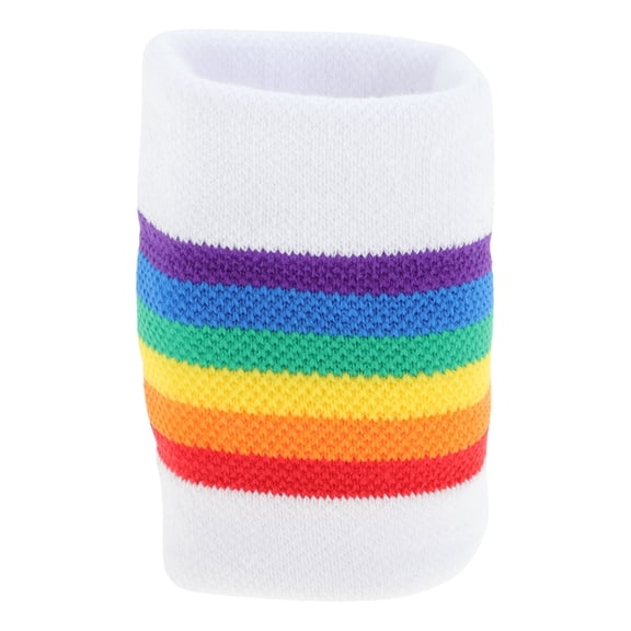 Unique Bargains 1 Pc Breathable Wristbands Close-fitting Sports Wristband Sport White
