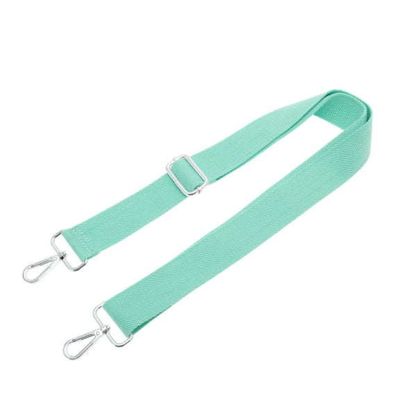 Unique Bargains 1 Pc Bright Silver Tone Hook Handbag Strap for Dating Green Polyester