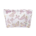 thumbnail image 1 of Unique Bargains 1 Pc Butterfly Print Drawstring Makeup Bag for Vacation Business Travel Polyester pink, 1 of 6