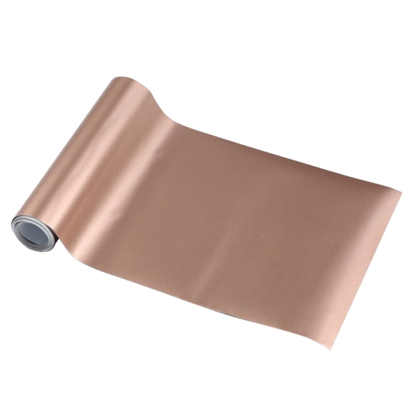 Unique Bargains 1 Pc Car Wrap Film Vinyl Wrap Cover Universal Car Protective Exterior Interior Rose Gold Tone 15x152cm/0.5ft x 5ft