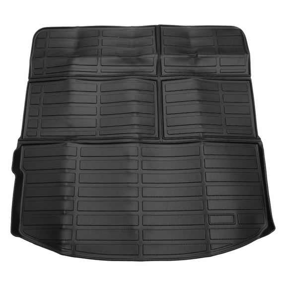 Unique Bargains 1 Pc Cargo Liner Rear Trunk Mat for Mazda CX-90 CX90 PHEV 2024 2025 for 7-8 Seat TPE Black Trunk Cargo Luggage Boot Tray Mat Long Grid Pattern