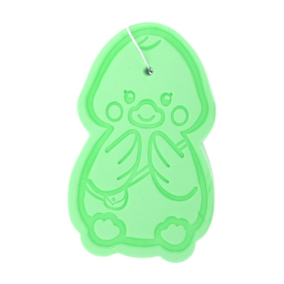 Unique Bargains 1 Pc Cartoon Bath Brush Body Scrubber for Bathroom 4.53"x2.76"x1.1" Green