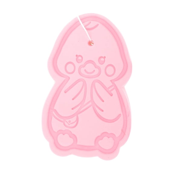 Unique Bargains 1 Pc Cartoon Bath Brush Body Scrubber for Bathroom 4.53"x2.76"x1.1" Pink