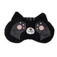 thumbnail image 1 of Unique Bargains 1 Pc Cartoon Cat Paw Eye Mask for Home Black Fleece, 1 of 4