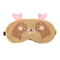 thumbnail image 1 of Unique Bargains 1 Pc Cartoon Cat Paw Eye Mask for Home Yellow Fleece, 1 of 4