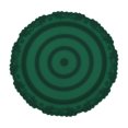 thumbnail image 1 of Unique Bargains 1 Pc Carved Flower Round Silicone Coaster Blackish Green, 1 of 5