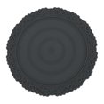 thumbnail image 1 of Unique Bargains 1 Pc Carved Flower Round Silicone Coaster Dark Gray, 1 of 5