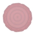 thumbnail image 1 of Unique Bargains 1 Pc Carved Flower Round Silicone Coaster Pink, 1 of 5