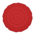 thumbnail image 1 of Unique Bargains 1 Pc Carved Flower Round Silicone Coaster Red, 1 of 5
