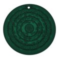 thumbnail image 1 of Unique Bargains 1 Pc Carved Flower Silicone Coaster Green, 1 of 5