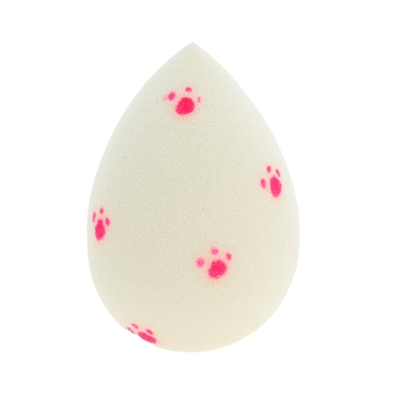 Unique Bargains 1 Pc Cat Paw Face Makeup Sponge Beige