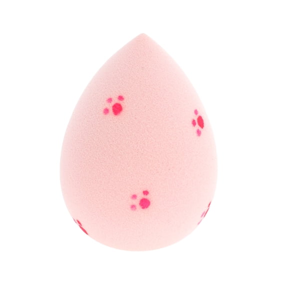 Unique Bargains 1 Pc Cat Paw Face Makeup Sponge Pink