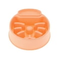 thumbnail image 1 of Unique Bargains 1 Pc Cat Shaped Pets Bowl for Indoor and Outdoor Camping PP Orange, 1 of 4