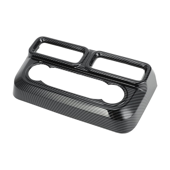 Unique Bargains 1 Pc Central Console A/C Air Outlet Cover Trims for Ford Maverick 2022-2024 Air Vent Cover Trims Carbon Fiber Pattern ABS Black