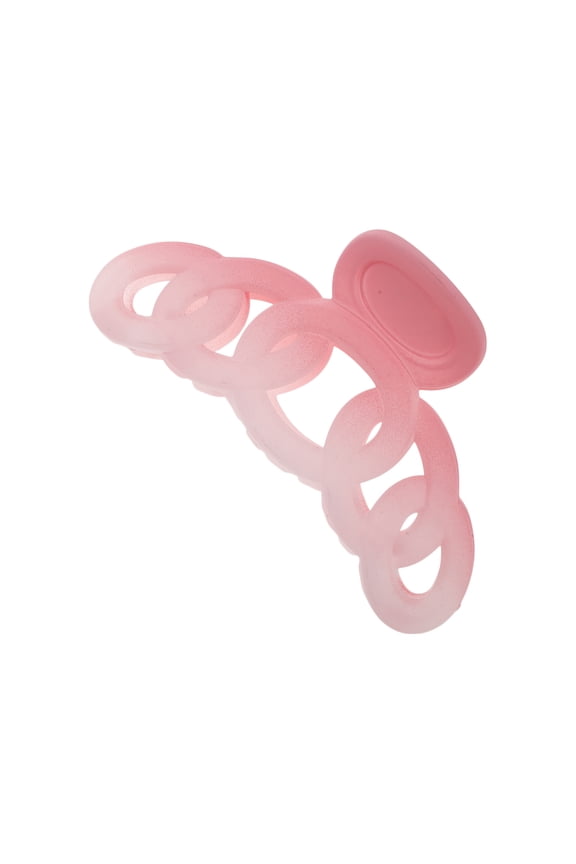 1 Pc Chain Frosted Hair Clips Hairdo Clip for Home Gradient Pink