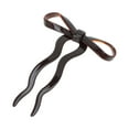 thumbnail image 1 of Unique Bargains 1 Pc Chignon Pin Bow Wave Hair Hairpin for Women Reddish Brown, 1 of 5