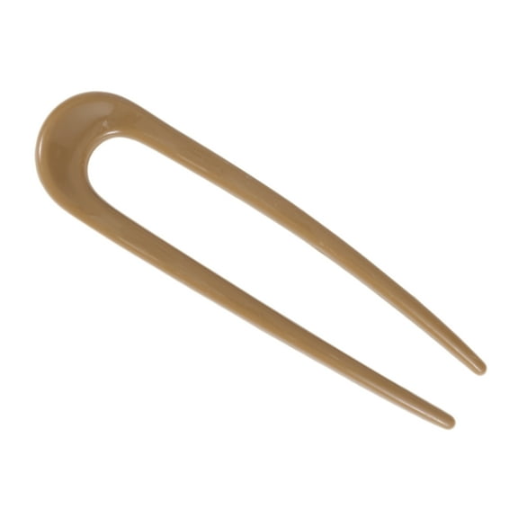 Unique Bargains 1 Pc Chignon Pin U-shaped Hair Hairpin for Women Khaki