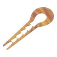 thumbnail image 1 of Unique Bargains 1 Pc Chignon Pin U-shaped Toothed Hair Hairpin for Women Dark Yellow, 1 of 5