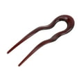thumbnail image 1 of Unique Bargains 1 Pc Chignon Pin Wave U-shaped Hair Hairpin for Women Dark Red, 1 of 5