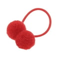 thumbnail image 1 of Unique Bargains 1 Pc Children Pompon Hair Elastic Band Red, 1 of 5