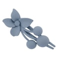 thumbnail image 1 of Unique Bargains 1 Pc Christmas Hair Clips Frosted Flowers Hairdo Clip for Christmas 3.35"x1.97"x1.57" Blue, 1 of 6