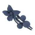 thumbnail image 1 of Unique Bargains 1 Pc Christmas Hair Clips Frosted Flowers Hairdo Clip for Christmas 3.35"x1.97"x1.57" Deep Blue, 1 of 6