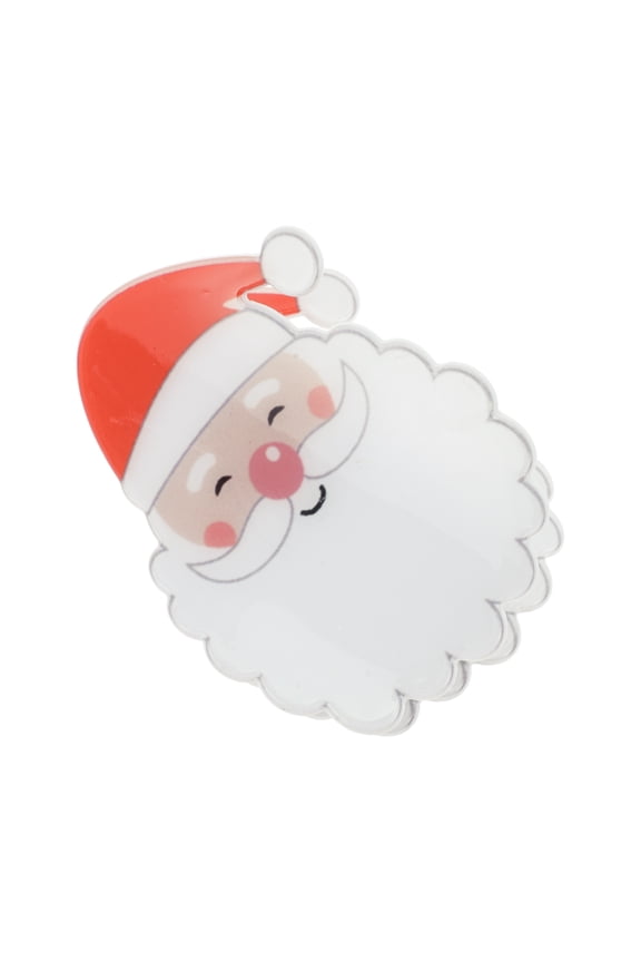 1 Pc Christmas Hair Clips Smiling Old Man Hairdo Clip for Christmas 2.95"x2.17"x1.57" Red White