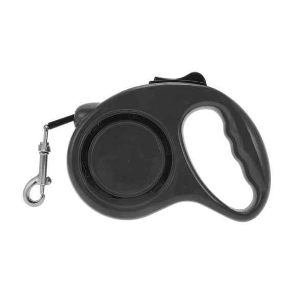 Unique Bargains 1 Pc Circle Style Pet Leash Scaling Dog Leash for Dog 16.4ft Long Black