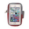 thumbnail image 1 of Unique Bargains 1 Pc Classic Arm Phone Holder with Zipper for Hiking Gym Neoprene Red, 1 of 4