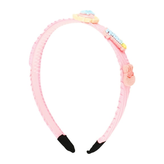 Unique Bargains 1 Pc Classic Cartoon Headbands for Girls 5.51"x4.72"x1.14" Pink