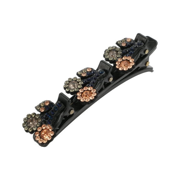 Unique Bargains 1 Pc Classic Cherry Hair Clips Hairdo Clip for Women 3.86"x0.83"x1.18" Champagne Gray