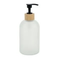 thumbnail image 1 of Unique Bargains 1 Pc Classic Cylindrical Soap Pump Dispenser for Bathroom Hotel 400ml White, 1 of 6
