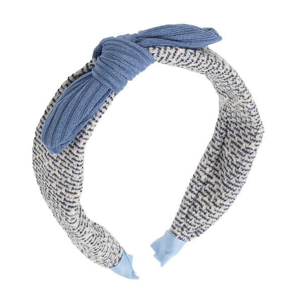 Unique Bargains 1 Pc Classic Elegant Bow Shape Headbands for Children 6.30"x4.72"x1.65" Blue