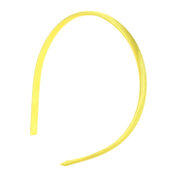 Unique Bargains 1 Pc Classic Elegant Fabric Fine Hairband for Women for Girls 5.31"x4.53" Yellow