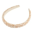 thumbnail image 1 of Unique Bargains 1 Pc Classic Elegant PU Headband for Women for Girls 0.87" Width 4.53" ID Orange, 1 of 4