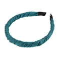 thumbnail image 1 of Unique Bargains 1 Pc Classic Elegant Pleated Headband for Women Girls 6.10"x5.12" Peacock Blue, 1 of 4