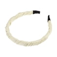thumbnail image 1 of Unique Bargains 1 Pc Classic Elegant Pleated Headband for Women for Girls 6.10"x5.12" Champagne, 1 of 4
