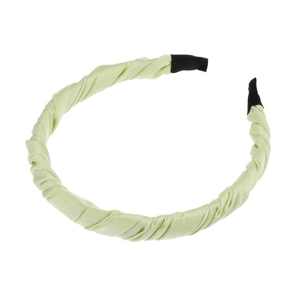 Unique Bargains 1 Pc Classic Elegant Pleated Headband for Women for Girls 6.10"x5.12" Green