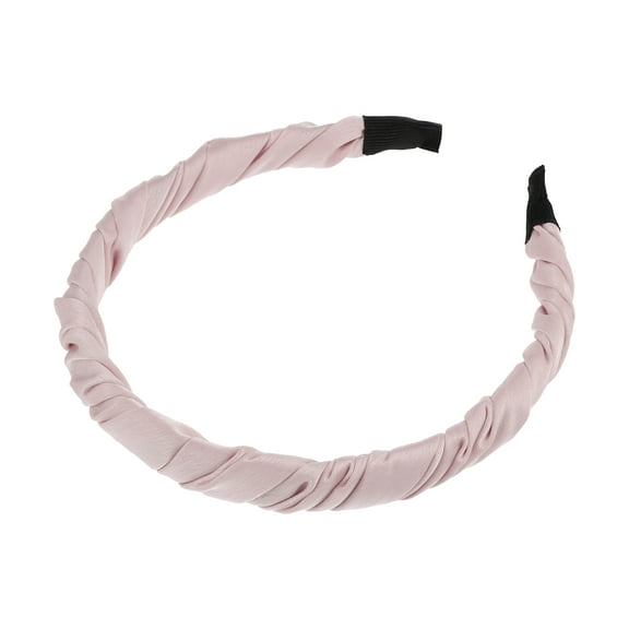 Unique Bargains 1 Pc Classic Elegant Pleated Headband for Women for Girls 6.10"x5.12" Pink