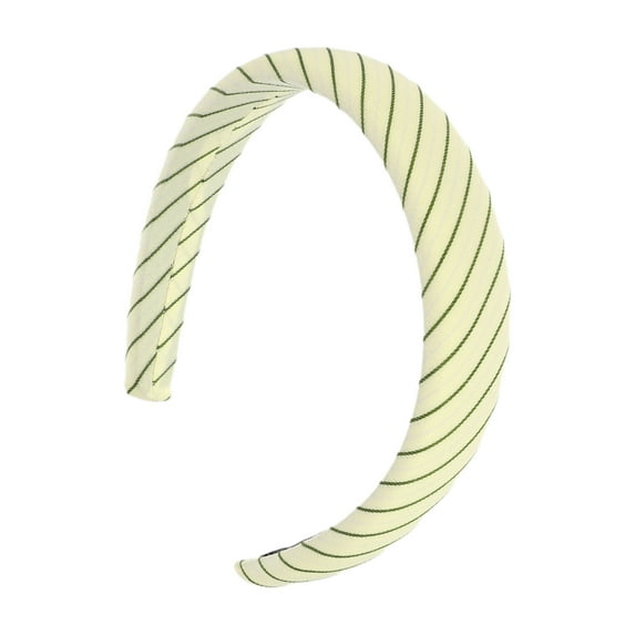 Unique Bargains 1 Pc Classic Elegant Wide Twill Headband for Women for Girls 6.30"x5.51" Green Beige