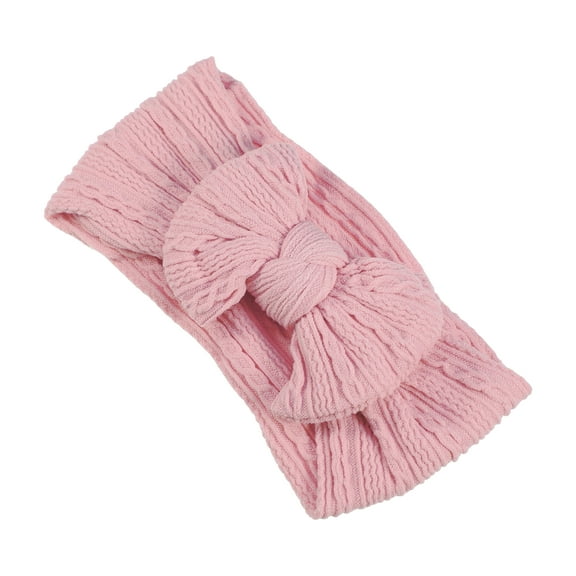 Unique Bargains 1 Pc Classic Fashion Bow Headbands for Girls 6.10"x3.35" Pink